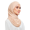 Kalsom Light Chiffon Scarf in Almond Beige